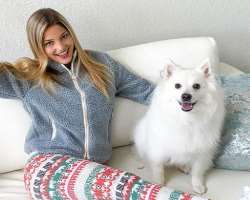 The star has adopted a dog who goes with her wherever she went.